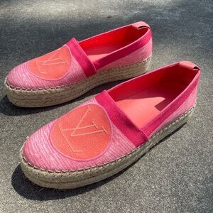 LV Pink / Coral Espadrilles